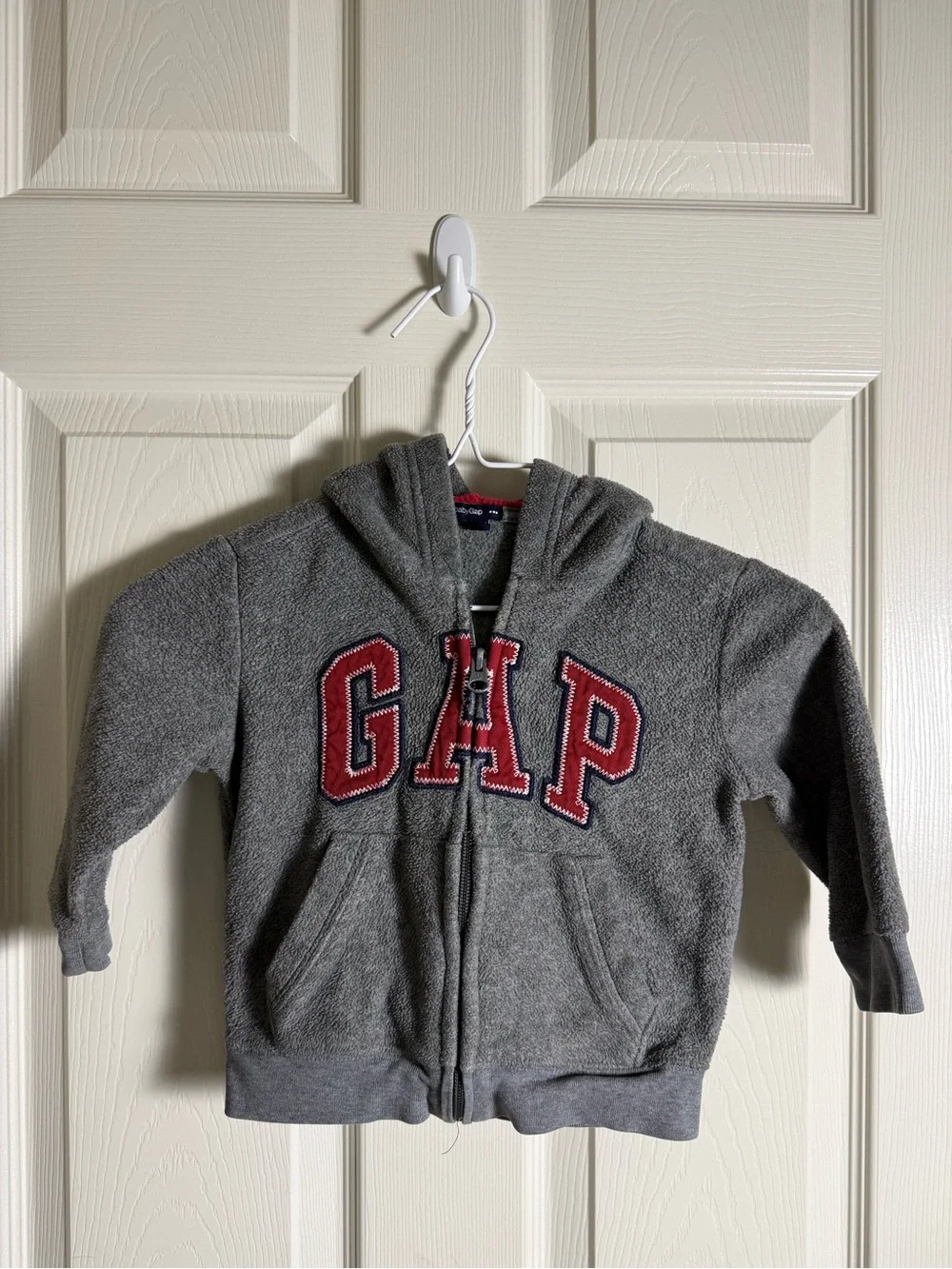GAP Kids' Gray Hoodie with Red Logo